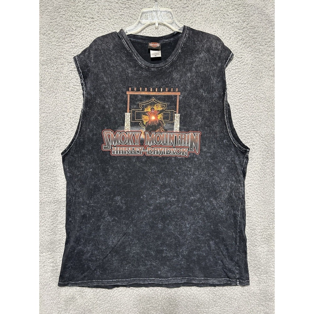 Harley Davidson Mens Smokey Mountain Maryville Tennessee Tank Top XL Dragon